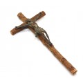 vechi crucifix colonial spaniol. vlastari de salcie & bronz. cca 1900 Argentina